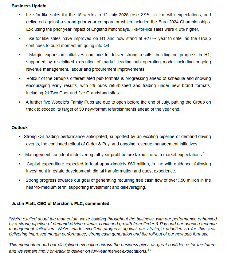 #MARS - Decent LFL's and margin improvement. Mgmt confident on prospects for the rest of the year.  Lowly valued and super strong balance sheet too