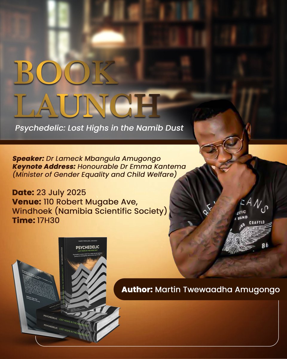 lamechthinkbig's tweet image. We have a date tomorrow.
Venue: @NamScienceSocie
This book isn’t about glamorising the fall. It’s about honouring the fight.
See you all and let’s celebrate a Namibian story
#namibiabstory