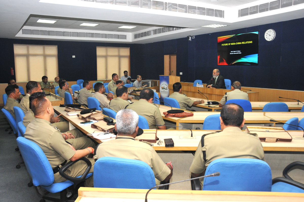 Manohar Parrikar IDSA, New Delhi (@idsaindia) on Twitter photo DG <a href="/IDSAIndia/">Manohar Parrikar IDSA, New Delhi</a> <a href="/SujanChinoy/">Sujan Chinoy</a> delivered a lecture on “Future of India-China Relations” to BSF Commandant level officers on Day 2 of the Training Module. A lively Q&A session followed. DG <a href="/IDSAIndia/">Manohar Parrikar IDSA, New Delhi</a> <a href="/SujanChinoy/">Sujan Chinoy</a> delivered a lecture on “Future of India-China Relations” to BSF Commandant level officers on Day 2 of the Training Module. A lively Q&A session followed.