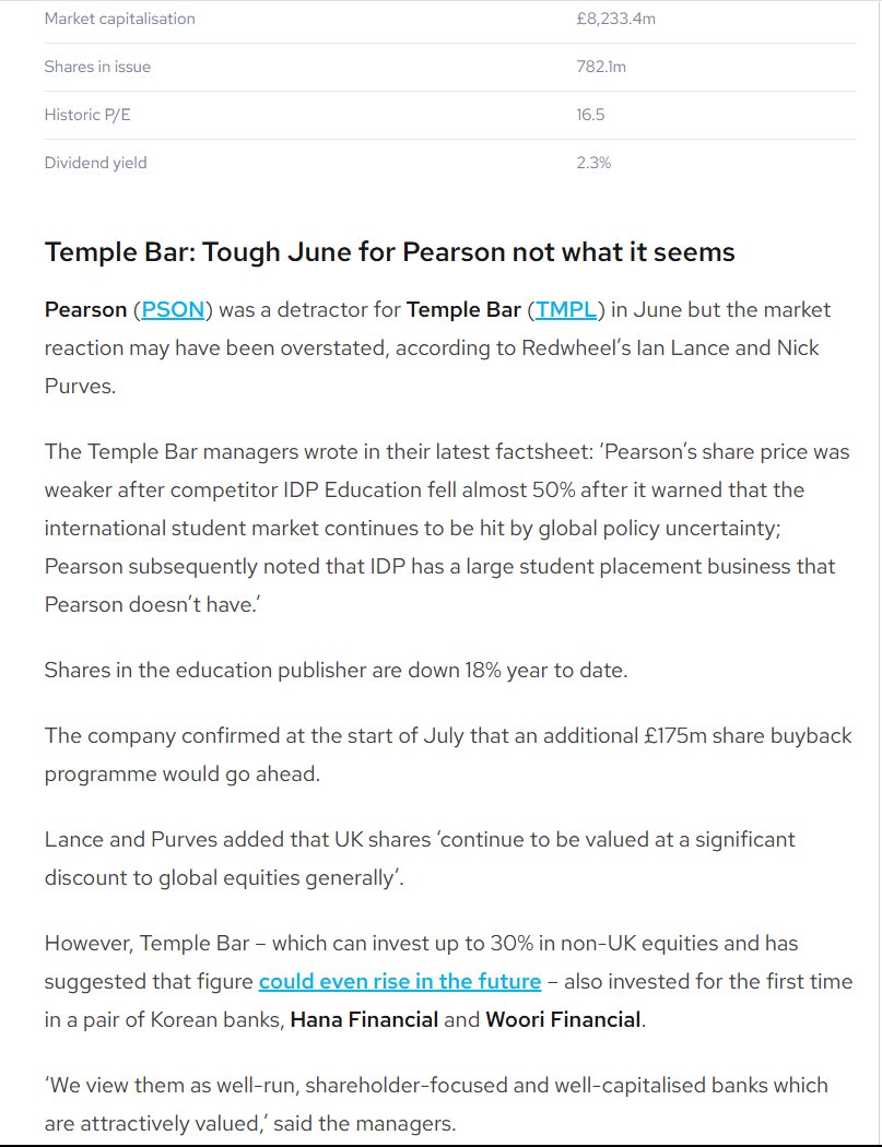 entrustTMF's tweet image. #PSON Temple Bar: Tough June for Pearson not what it seems