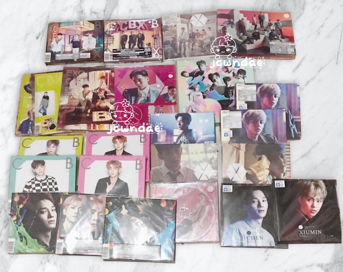 jowndae's tweet photo. #exolsell 

exo japan album (album only) 100k/each

sing for you xiumin suho chanyeol d.o sehun barkhyun 100k/each https://t.co/fE1d2TlxlM