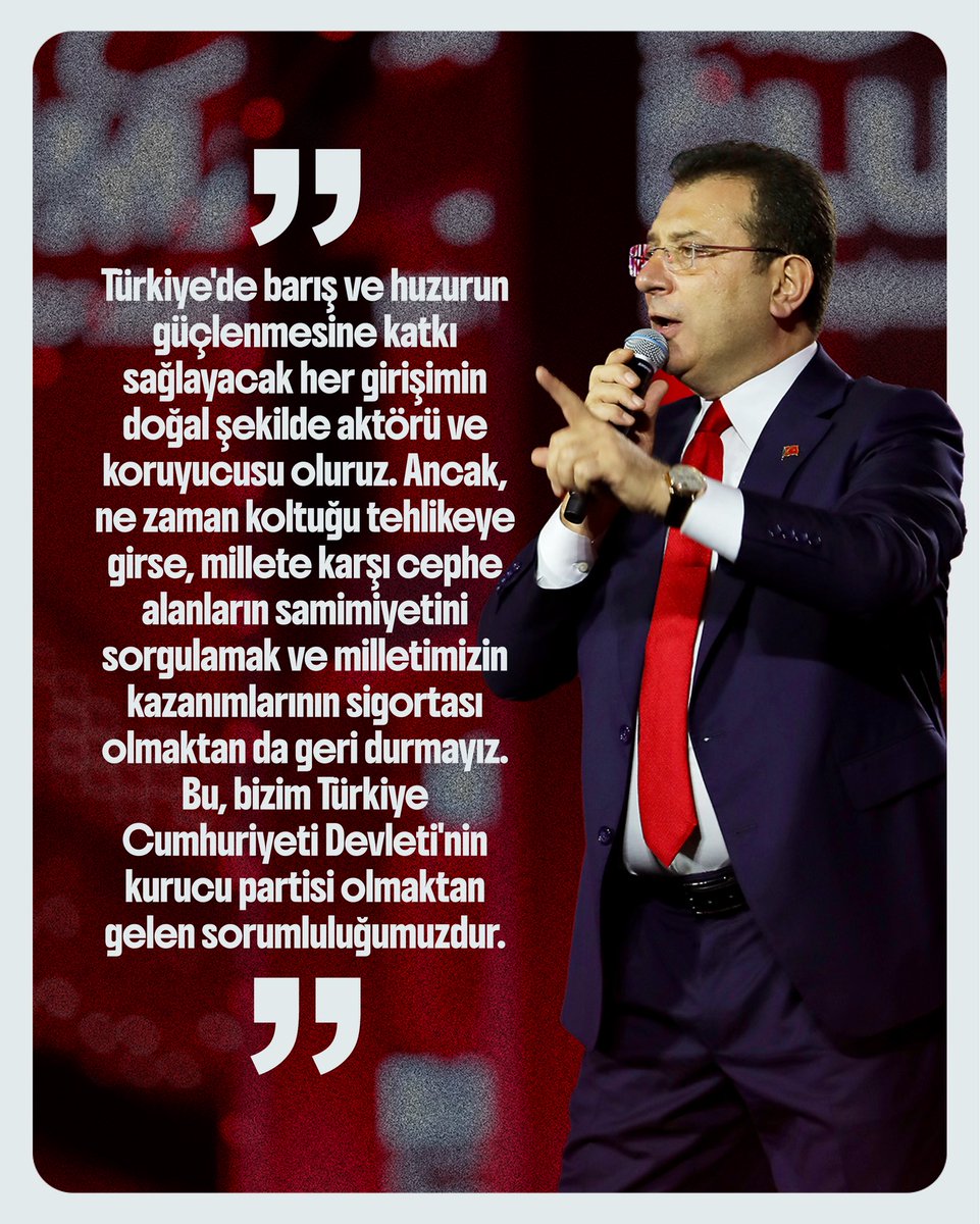 CBAdayOfisi's tweet image. Türkiye'de barış ve huzurun güçlenmesine katkı sağlayacak her girişimin doğal şekilde aktörü ve koruyucusu oluruz. Ancak, ne zaman koltuğu tehlikeye girse, millete karşı cephe alanların samimiyetini sorgulamak ve milletimizin kazanımlarının sigortası olmaktan da geri durmayız.…