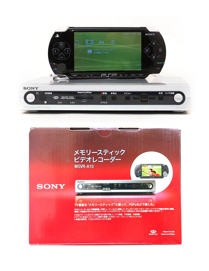 ObsoleteSony's tweet image. In 2006, Sony introduced the MSVR-A10, a compact device that saves videos using video/audio inputs onto Memory Stick Duo cards for playback on the PSP.