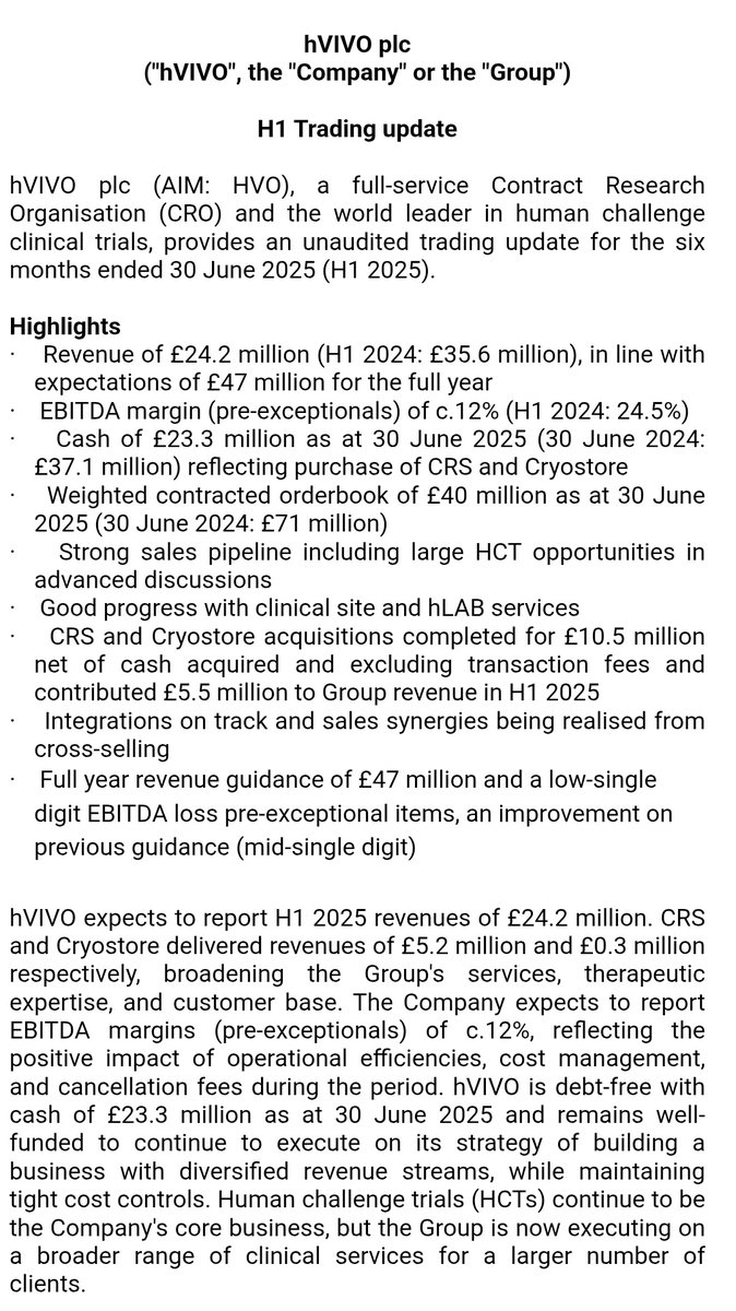 π¬π§ π»ππ π«ππ π¨πΎ (@dds_docholiday) on Twitter photo H1 Trading update #HVO 
londonstockexchange.com/news-article/H⦠H1 Trading update #HVO 
londonstockexchange.com/news-article/Hβ¦
