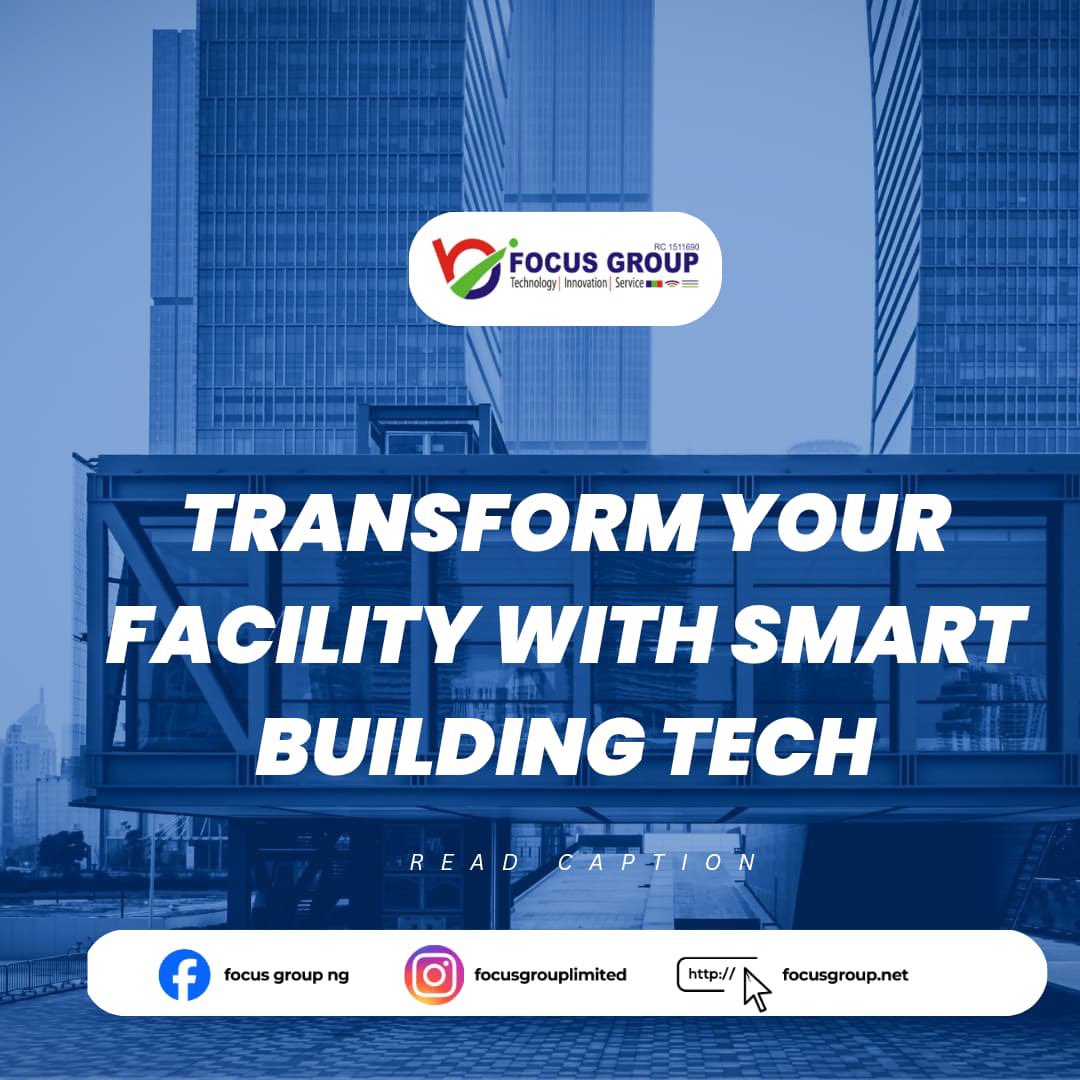 FocusGroup_Ltd's tweet photo. Cut costs. Save energy. Reduce downtime.
With Focus Group Limited, our Smart Building Technologies make your facilities smarter, safer, and more efficient, fast.
Letโs make your building work for you.
Send us a DM today!
#SmartBuildingsNG #FacilitySolutions #FocusGroupLimited https://t.co/Q0eKndf42v