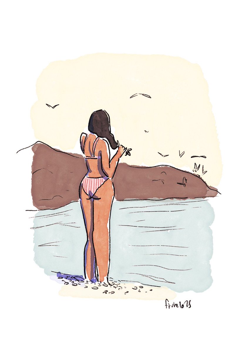 thefaune1's tweet image. Seaside (Ysé Paris swimsuit)