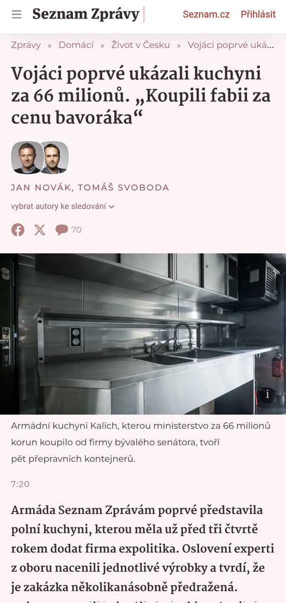 KarelHavlicek_'s tweet image. Žádný Michelin, ale polní kuchyně s běžným vybavením, pořízené za nekřesťanské ceny od překupníka, bývalého senátora za @ODScz, který jediný dokázal tuhle nádheru dodat. Očekávám výkřik z pavlače, že jsme v tržním prostředí a že za to beztak může Metnar a Stropnický.