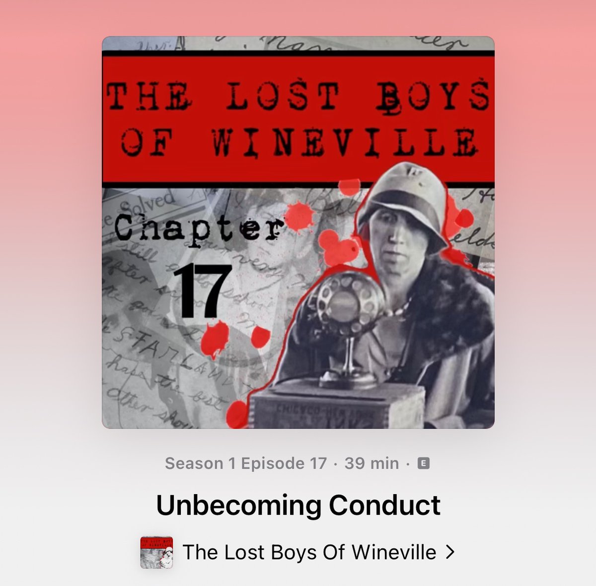 🔔TWAU+🔔

‘The Lost Boys Of Wineville / Chapter 17’ is now available, early and ad-free on They Walk Among Us PLUS 🎧 

Click these links to find out more!👇

patreon.com/TheyWalkAmongUs or podcasts.apple.com/gb/podcast/the…