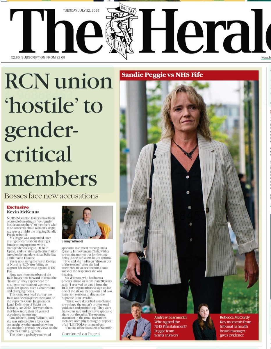 doctorcaldwell's tweet image. The RCN @theRCN is getting negative press in Scotland over its attitude to single sex spaces at work. How did professional bodies including @RCPhysicians and @THEGMC succumb to such illogical cultlike beliefs? @jk_rowling @DrLKVaughan