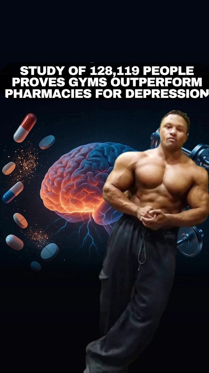 mightymartae's tweet image. The science is clear: Movement is medicine for your mind.
A major 2023 study in the British Journal of Sports Medicine analyzed 128,119 participants across multiple studies and found that physical activity shows significantly stronger effects than counseling or leading…