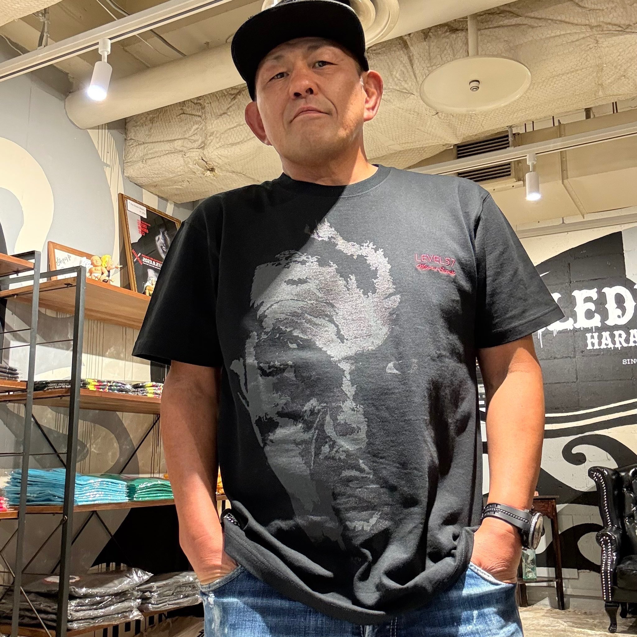 鈴木みのる パイルドライバー原宿 【ROCK スカル CAP ブラックブラック】 鈴木みのる パイルドライバー原宿 【ROCK スカル CAP ブラック