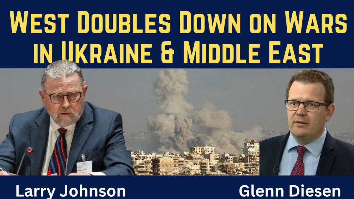 Glenn_Diesen's tweet image. Larry Johnson: West Doubles Down on Failed Wars in Ukraine & Middle East
youtu.be/xboOK9hCypA