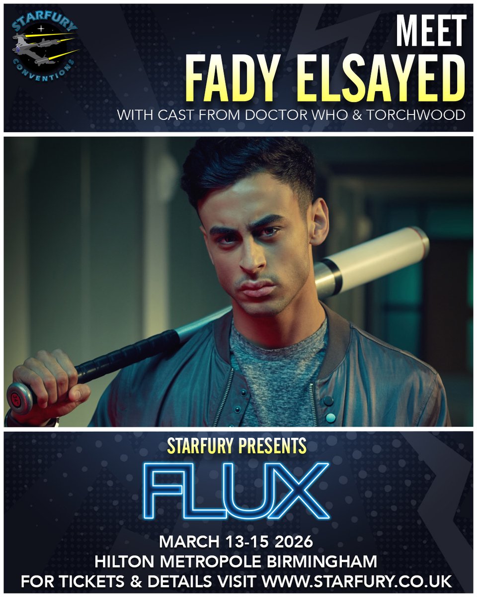 DMJConsult23's tweet image. I'm delighted to announce that @iFadyElsayed will be at Flux by @starfuryevents, 13th-15th March 2026 in #Birmingham, #UK.
Further info here: dmjconsultancy.co.uk/upcoming-event…
#FadyElsayed
#Class #DoctorWho #GangsOfLondon #Industry #Kaos #PennyDreadful