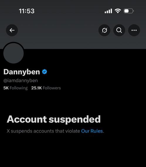 fwdannyben's tweet image. Suspended for the second time. We go again ๐ข
if youโre seeing this, kindly follow me on here, and letโs reconnect ๐ซถ๐ป