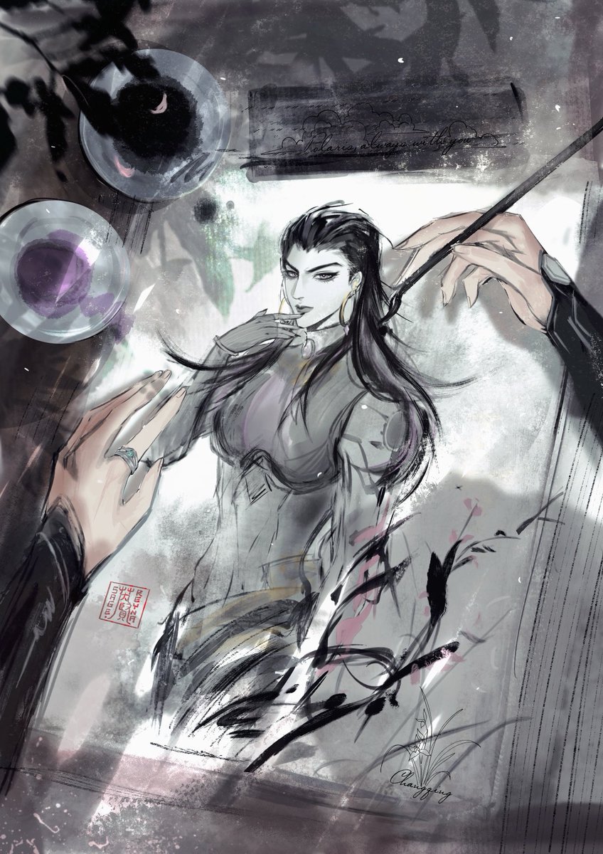 Talims777's tweet image. If you miss someone.
(This is Sage,who returned to China with unrequited love after the war
#Reyge #ValorantArt #Reyna
