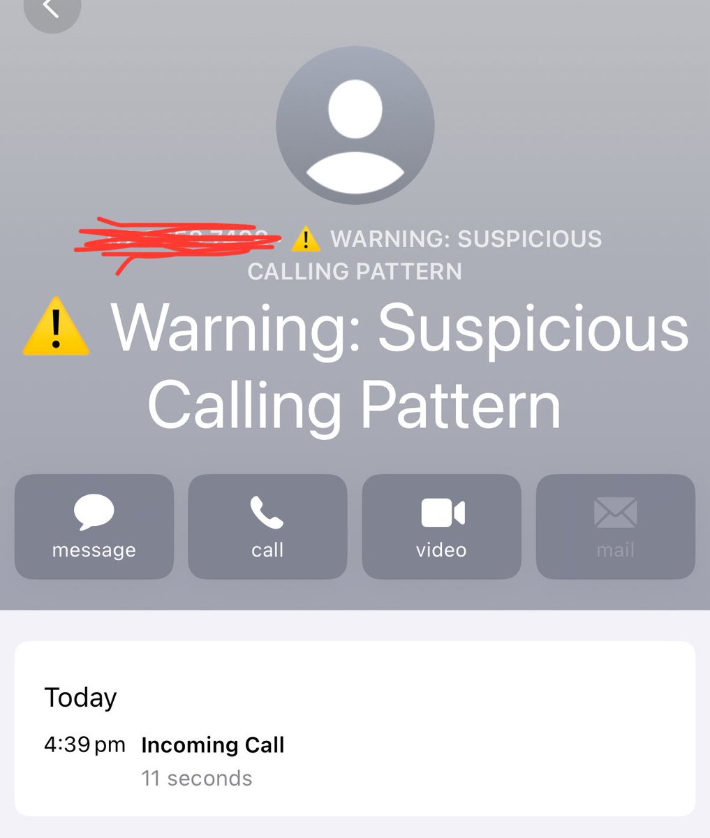 adamlyttleapps's tweet image. I think iOS is trying to tell me something about this caller….