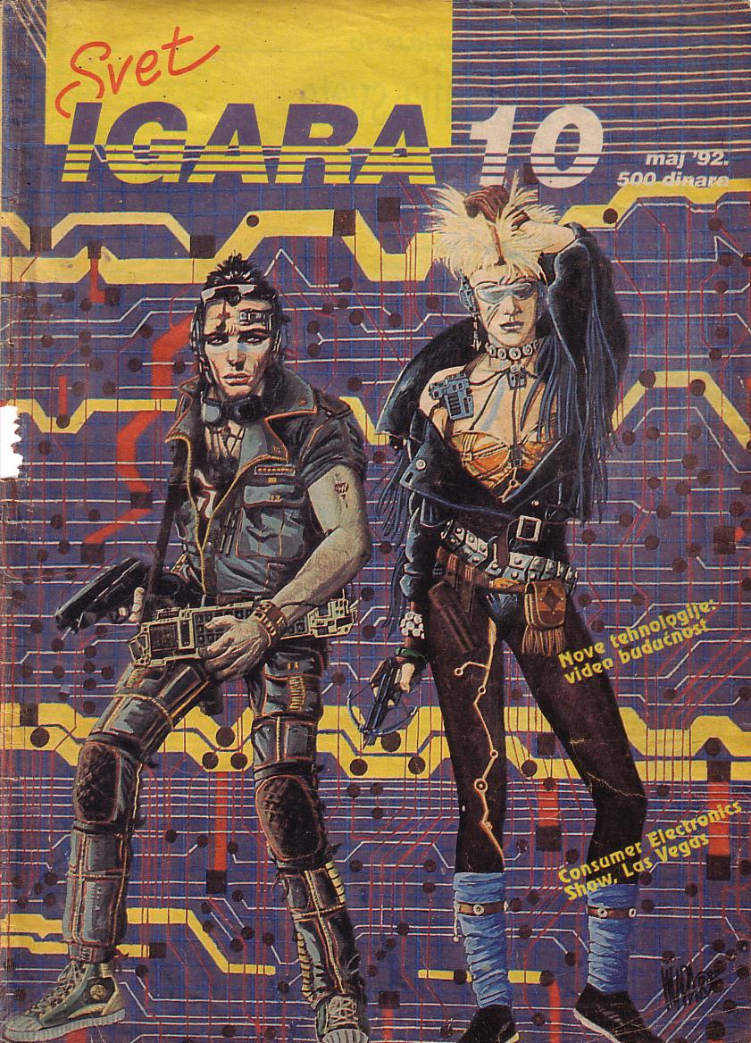 PulpLibrarian's tweet image. Cyberpunk's not dead! I refuse to believe it... Svet Igara special: issue 10, May 1992.