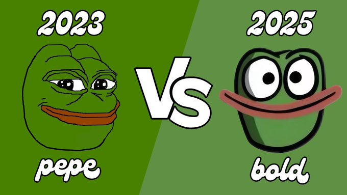 boldpepe_eth's tweet photo. The Bold protagonist is a frog character inspired by Pepe the Frog. Bold is PEPE's son, going viral on ETH. Most tokens launched on ETH will be sent to the founder @boldleonidas.
Continue creating everything related to BOLD. $BOLD Ca: 0x63b5a23aE9034dE0eacb572503b05E64437CA577 https://t.co/osxINrqOwn