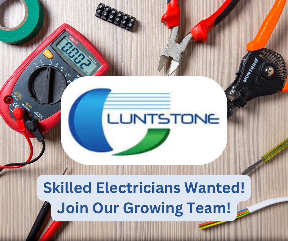 🚨 We’re Growing – Join the Luntstone Family! 🚨

Exciting times ahead! Due to significant growth across both industrial and housing projects, we’re expanding – and we’re on the lookout for skilled Electricians to join our team! ⚡️🏡🏗️