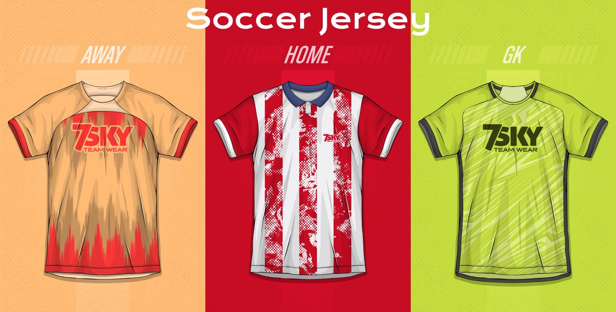 7SKYTEAMWEAR's tweet image. Introducing the latest soccer jersey by 7SKY TEAM WEAR
More than just fabric — this is focus, fire, and football legacy stitched into every thread.
Built to perform. Styled to lead.

#7SKYTeamWear #BuiltForBattle #FootballSpirit #CustomKits #Soccerjersy #Football #FootballJersey