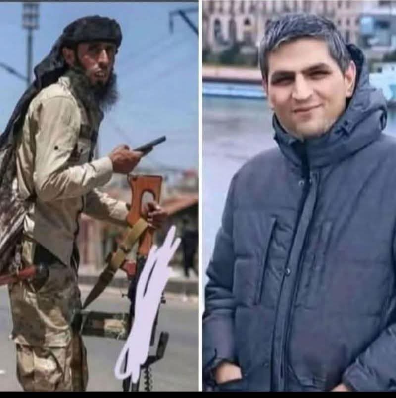 TawhidArabilb's tweet image. تأملوا المشهد…
على اليمين: الدكتور فراس أبو لطيف، أكاديمي سوري فرنسي، أستاذ في جامعة روان الفرنسية. قضى أكثر من عقد في خدمة العلم والإنسان، ثم عاد إلى سوريا بعد 12 عاماً لزيارة عائلته، فكان مصيره أن يُقتل ويُحرق داخل منزله في السويداء
على اليسار: إرهابي داعشي همجي، لا يعرف من…