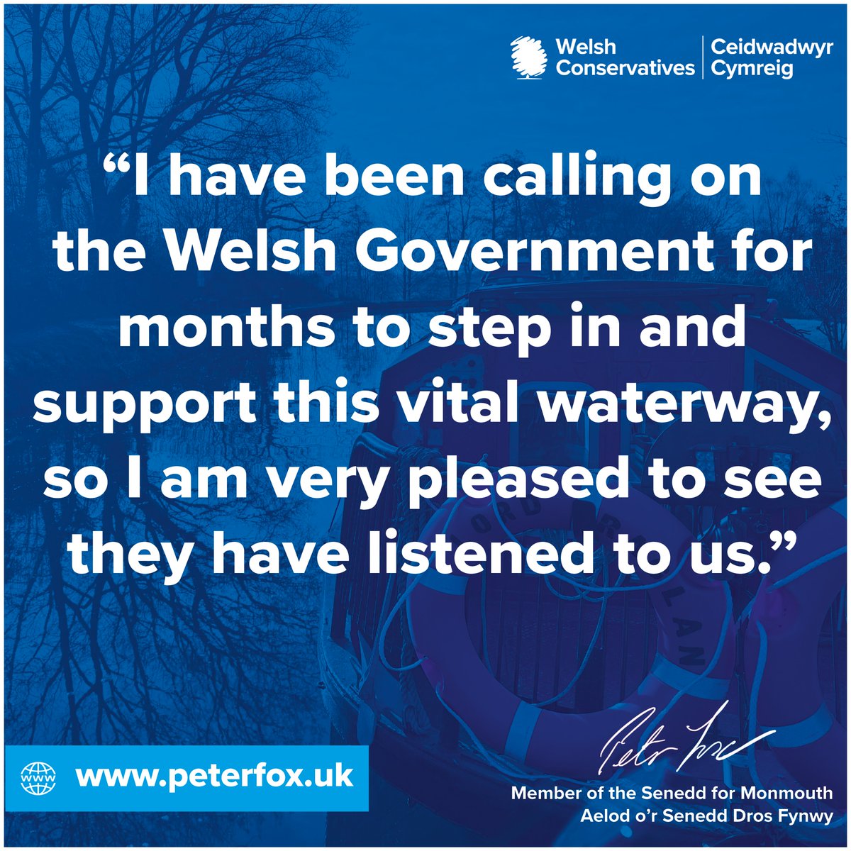 PeterFox61's tweet image. Member of the Senedd for Monmouth, Peter Fox, has welcomed news of funding for the Monmouthshire and Brecon Canal.
Read more here👇
tinyurl.com/t9b9626n