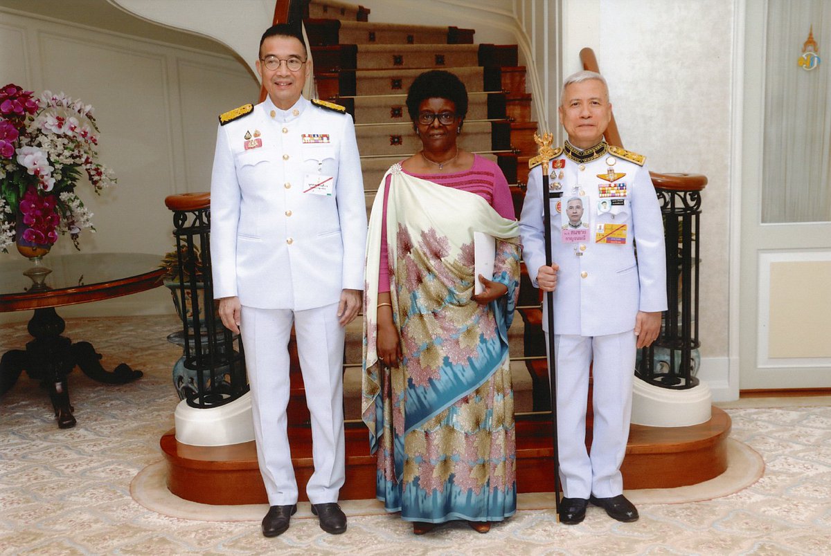 Rwanda in Japan 駐日ルワンダ共和国大使館 (@rwandainjapan) on Twitter photo On 20th July 2025, Ambassador <a href="/mmukasine/">M Claire Mukasine</a> presented her Letters of Credence to the King of Thailand, His Majesty King Maha Vajiralongkorn Phra Vajiraklaochaoyuhua (Rama X) as Ambassador Extraordinary and Plenipotentiary of Rwanda to the Kingdom of Thailand, with residence in On 20th July 2025, Ambassador <a href="/mmukasine/">M Claire Mukasine</a> presented her Letters of Credence to the King of Thailand, His Majesty King Maha Vajiralongkorn Phra Vajiraklaochaoyuhua (Rama X) as Ambassador Extraordinary and Plenipotentiary of Rwanda to the Kingdom of Thailand, with residence in