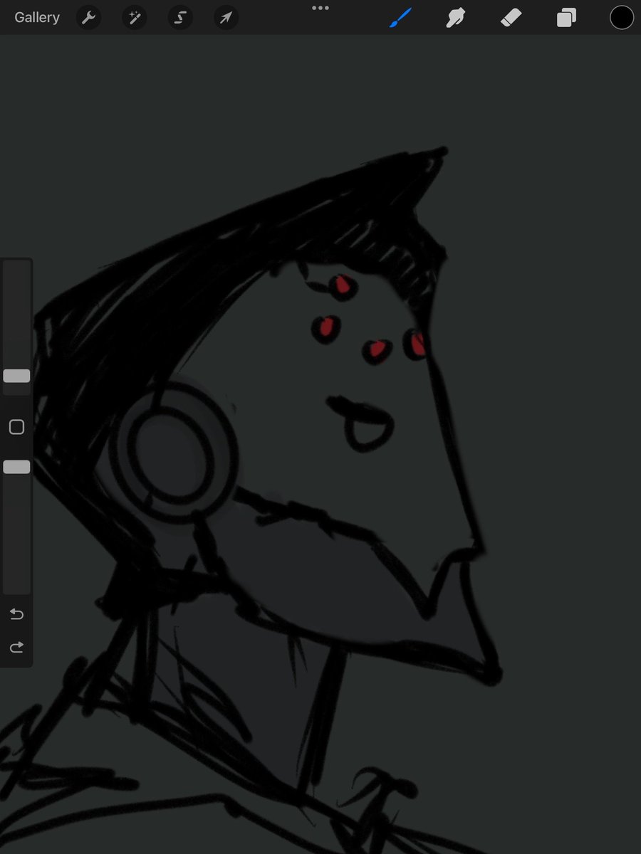 SilePrinStudios's tweet image. doodle of max on my 1% ipad before it dies oopsie ( i have no idea what bro looks like, this is from memory )