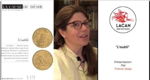 "𝕃'𝕠𝕦𝕓𝕝𝕚", 𝕃𝕒 ℂ𝕒𝕦𝕤𝕖 𝕕𝕦 𝕕é𝕤𝕚𝕣, 𝕟°𝟙𝟙𝟡, 
𝕡𝕣é𝕤𝕖𝕟𝕥𝕒𝕥𝕚𝕠𝕟 𝕡𝕒𝕣 𝔽𝕣𝕒𝕟𝕔𝕖 𝕁𝕒𝕚𝕘𝕦
youtu.be/ORF2rEAv2Ps?si…