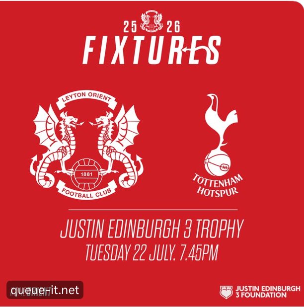 Lilywhite Rose (@lilywhite_rose) on Twitter photo #thfc If you can please get down and support the U21βs tonight at <a href="/leytonorientfc/">Leyton Orient FC</a> for a brilliant cause <a href="/JE3Foundation/">Justin Edinburgh 3 Foundation</a> #thfc If you can please get down and support the U21βs tonight at <a href="/leytonorientfc/">Leyton Orient FC</a> for a brilliant cause <a href="/JE3Foundation/">Justin Edinburgh 3 Foundation</a>