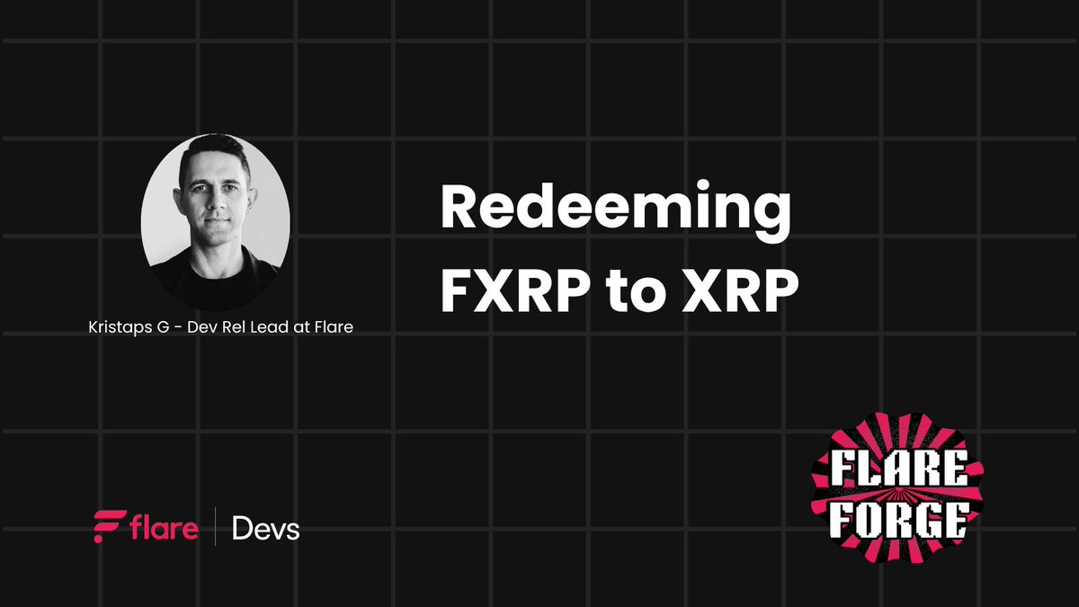 FlareDevHub's tweet image. Tomorrow's workshop is special for two reasons:
> It will start at 01:00 pm UTC.
> It will cover the hottest topic for devs and users: FAssets!
The minting/redemption flow will be detailed from a technical perspective, sharing all the steps so everyone can use FAssets on…