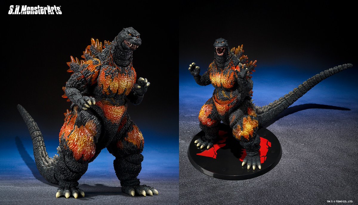 godzilla_jp's tweet image. 【お知らせ】
『ゴジラVSデストロイア』より
「S.H.MonsterArts ゴジラ (1995) 70周年特別記念Ver.」が
全国の店頭にて7月26日(土)新発売!
詳細は→ tamashiiweb.com/item/15223/
#酒井ゆうじ 氏原型・彩色・造形プロデュース!放射熱線エフェクトや専用台座が付属。
#モンアツ #ゴジラ #Godzilla