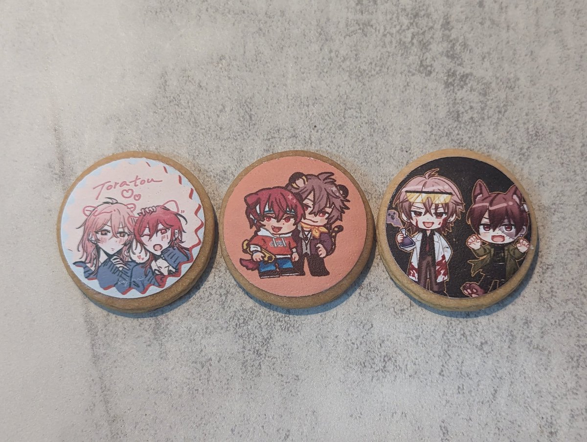azuki0713_i7's tweet image. 之前把自己和朋友們的圖做成餅乾🍪☺️