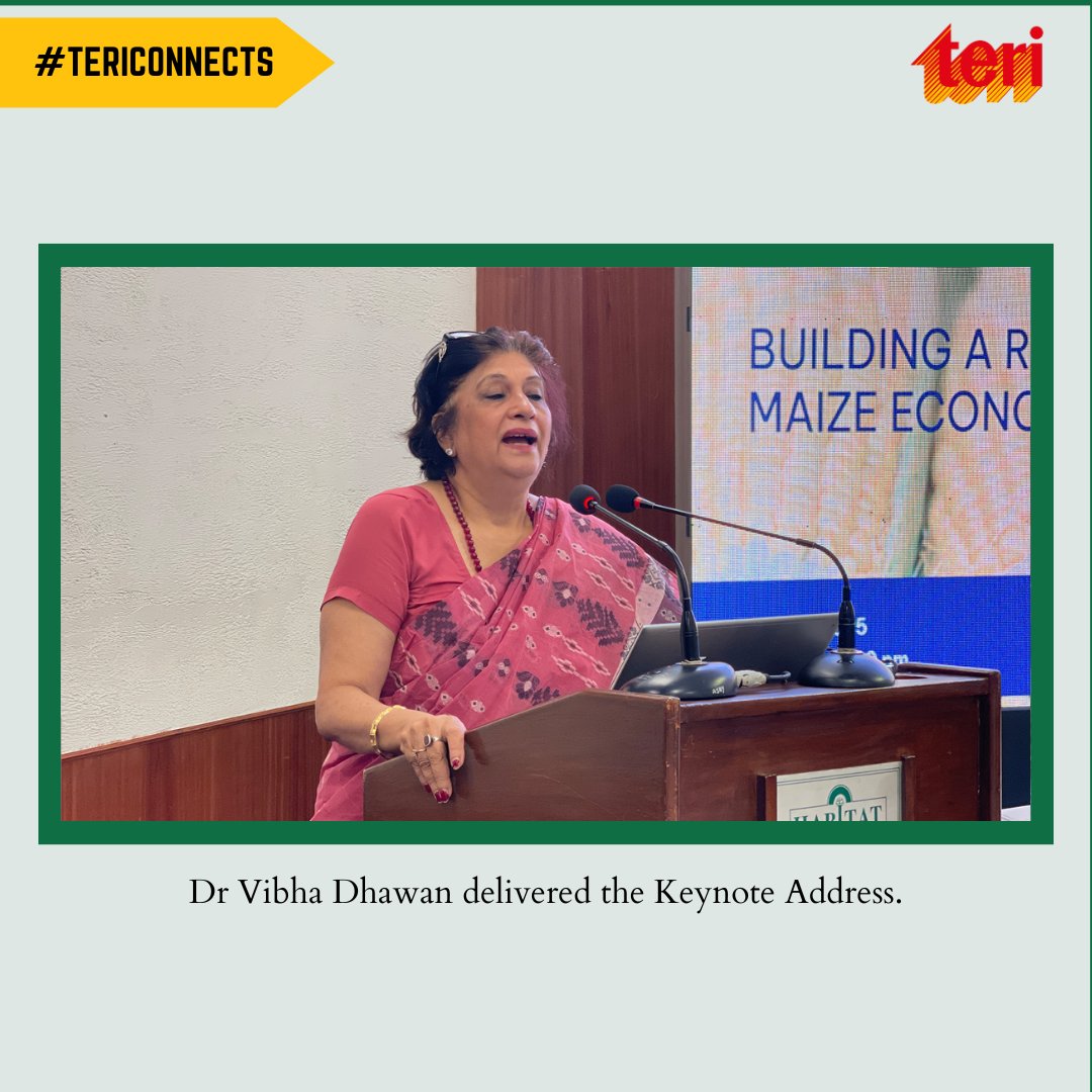teriin's tweet image. Director General of TERI, @DrVibhaDhawan, delivered the keynote address at the launch of the report 'Potential Impacts of Allowing Genetically Modified Maize Production and Imports in India,' authored by @AbacusBioNZ. She also launched the report, along with Tom Kirk and…