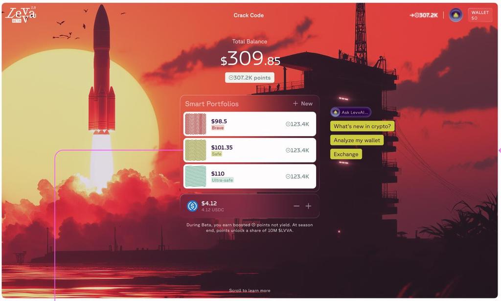 Ahnieeofweb3's tweet image. Real deposits working. Real points stacking.
Welcome to the Levva Beta Smart Vaults, your all-access dashboard to dominate the leaderboard:
» Watch your balance grow in real time
» Track every point earned
» See which portfolios are powering your performance
Going live July 29