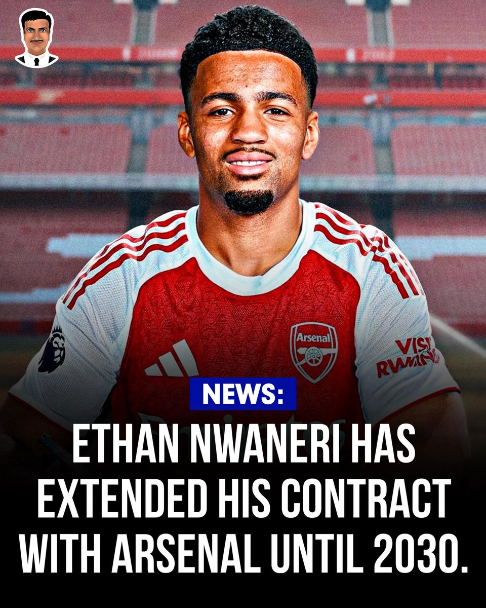 FrankKhalidUK's tweet image. Ethan Nwaneri has extended his contract with Arsenal until 2030.
Chelsea and Dortmund had shown interest, but the English talent chose to stay with the Gunners.