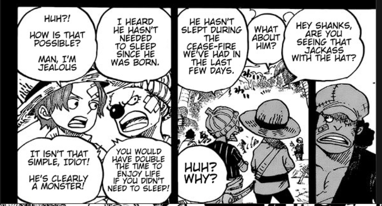 3SkullJoe's tweet image. The next arc will likely be the Straw Hats navigating the Polar North and discovering the legendary "Frozen Land" where the remnants of the Garé-La remain and where Moria found Oars.
Here we may also learn the truth about why Blackbeard supposedly never sleeps.