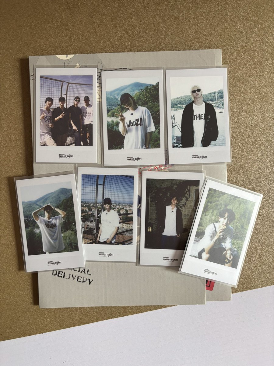 nfinityngs's tweet photo. wts lfb SVT Nana Tour Package

- all in ₱500
- inclusions: pc, pola, and film (jeonghan, seungkwan, dk, woozi, hooshi) pola and film only (minghao), scheduler, post card, holder
- payo
- x sensitive
- on hand

💵 gcash | paymaya 
📍quezon city https://t.co/D4BM82VL8V