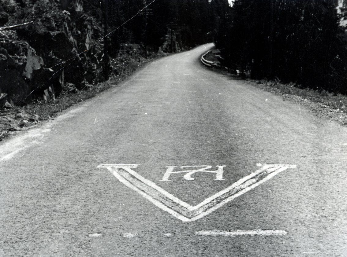 RealTimeWWII's tweet image. From France to Norway, Denmark to Poland, V for Victory is appearing in silent defiance of Nazi occupiers- on walls, on posters, chalked on roadways:
