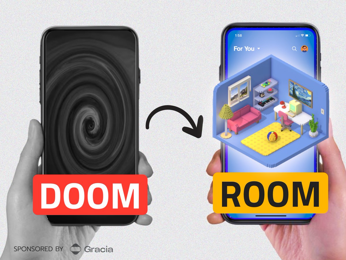 GabRoXR's tweet image. We need more creative tools to help us escape the "Doomscrolling". Rooms is the answer to that and is thriving on a community of avid creators who build beautiful rooms that come to life with voiced avatars and simple interactions.
I had the chance to interview Jason Toff the…