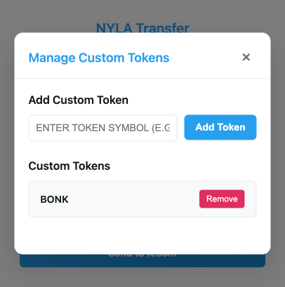 h2crypto_eth's tweet image. Finished a POC of @AgentNyla $NYLA
I don't bother command line actually, however I believe an comfortable UI can always help.
This is the Chrome extension I made to try if NYLA can be more user-friendly.
Current Features 👇👇👇
﹒ Easy Transfer Setup - Simple form interface…