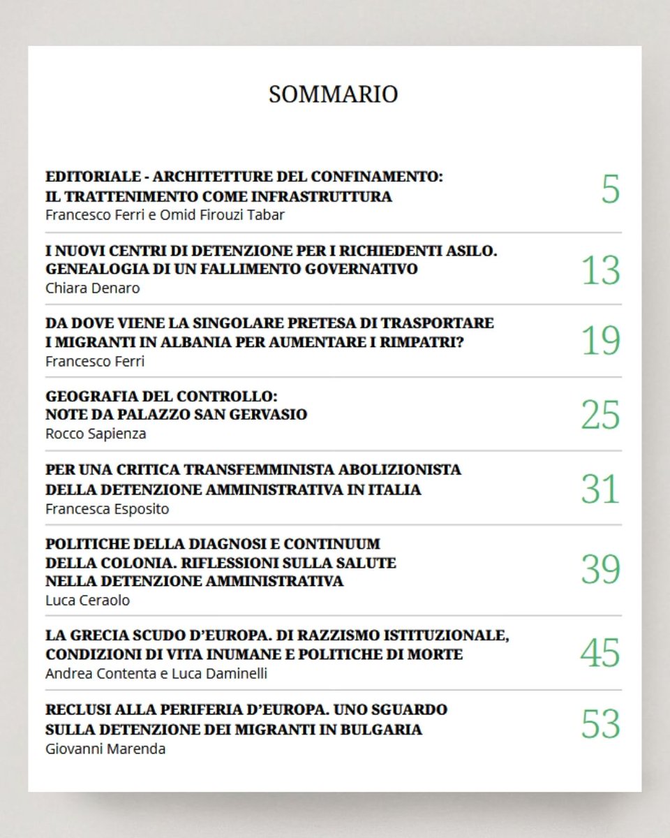 MeltingPotEU's tweet image. 🔥Controfuoco. Per una critica all’ordine delle cose - N° 2, giugno 2025
«Alle frontiere della detenzione. Genealogie, politiche, lotte»: il nuovo numero della rivista di Melting Pot
💻Scarica gratuitamente: meltingpot.org/2025/07/contro…
📕Acquista cartacea meltingpot.org/product/contro…