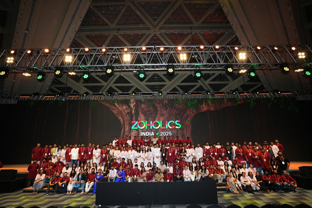 Zoho Schools of Learning (@zohoschools) on Twitter photo 𝗜𝘁 𝗧𝗮𝗸𝗲𝘀 𝗧𝗶𝗺𝗲.
20 years of learning by doing.
20 years of growing talent from rural India.
At #Zoholics2025, <a href="/ZohoSchools/">Zoho Schools of Learning</a> made its quiet debut with a small booth and a big message:
Experiential education without degrees works.
📧 outreach@zohoschools.com 𝗜𝘁 𝗧𝗮𝗸𝗲𝘀 𝗧𝗶𝗺𝗲.
20 years of learning by doing.
20 years of growing talent from rural India.
At #Zoholics2025, <a href="/ZohoSchools/">Zoho Schools of Learning</a> made its quiet debut with a small booth and a big message:
Experiential education without degrees works.
📧 outreach@zohoschools.com