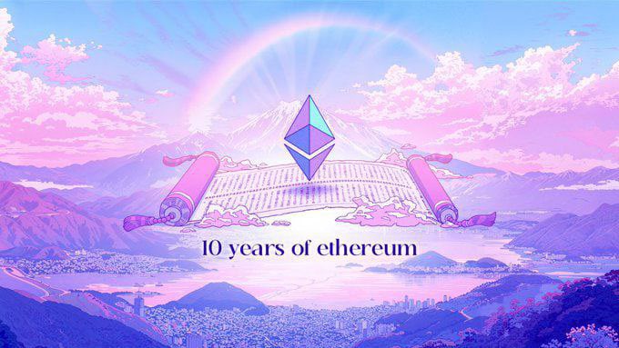 berrycrypt's tweet image. Ethereum 10-Year Celebration
On July 30, Ethereum turns 10 years old!
🔗 Mint here on the day: ethereum.org/en/10years/
📅 Date: July 30, 2025