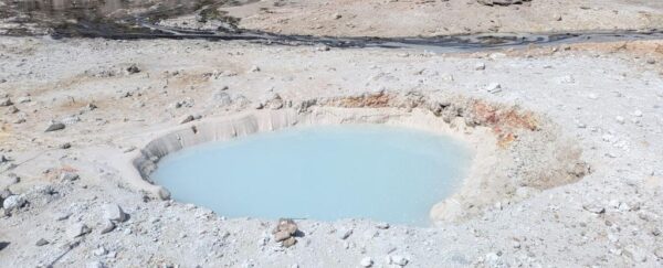 kalen_wi's tweet image. 🚨 A mysterious new thermal pool just appeared at Yellowstone! 🌋
In early 2025, geologists discovered a 13-foot-wide, milky blue hole in the Norris Geyser Basin - where there was nothing just months earlier.
Satellite images show it began forming between Jan–Feb after a series…
