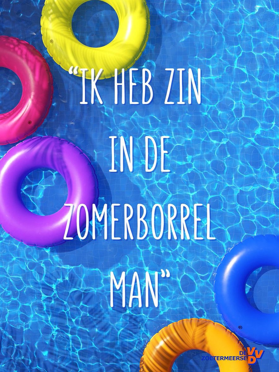 De Zoetermeerse VVD (@vvdzoetermeer) on Twitter photo Niet vergetenš» morgen de eerste zomerborrel van de <a href="/VVDZoetermeer/">De Zoetermeerse VVD</a>
š Woensdag 23 juli ā Dekker Zoetermeer
š 17:00 ā 18:30 uur
Eerste hapje en drankje regelt het bestuur, daarna op eigen rekening. Neem gerust iemand mee! š
Aanmelden via secretaris@vvdzoetermeer.nl Niet vergetenš» morgen de eerste zomerborrel van de <a href="/VVDZoetermeer/">De Zoetermeerse VVD</a>
š Woensdag 23 juli ā Dekker Zoetermeer
š 17:00 ā 18:30 uur
Eerste hapje en drankje regelt het bestuur, daarna op eigen rekening. Neem gerust iemand mee! š
Aanmelden via secretaris@vvdzoetermeer.nl
