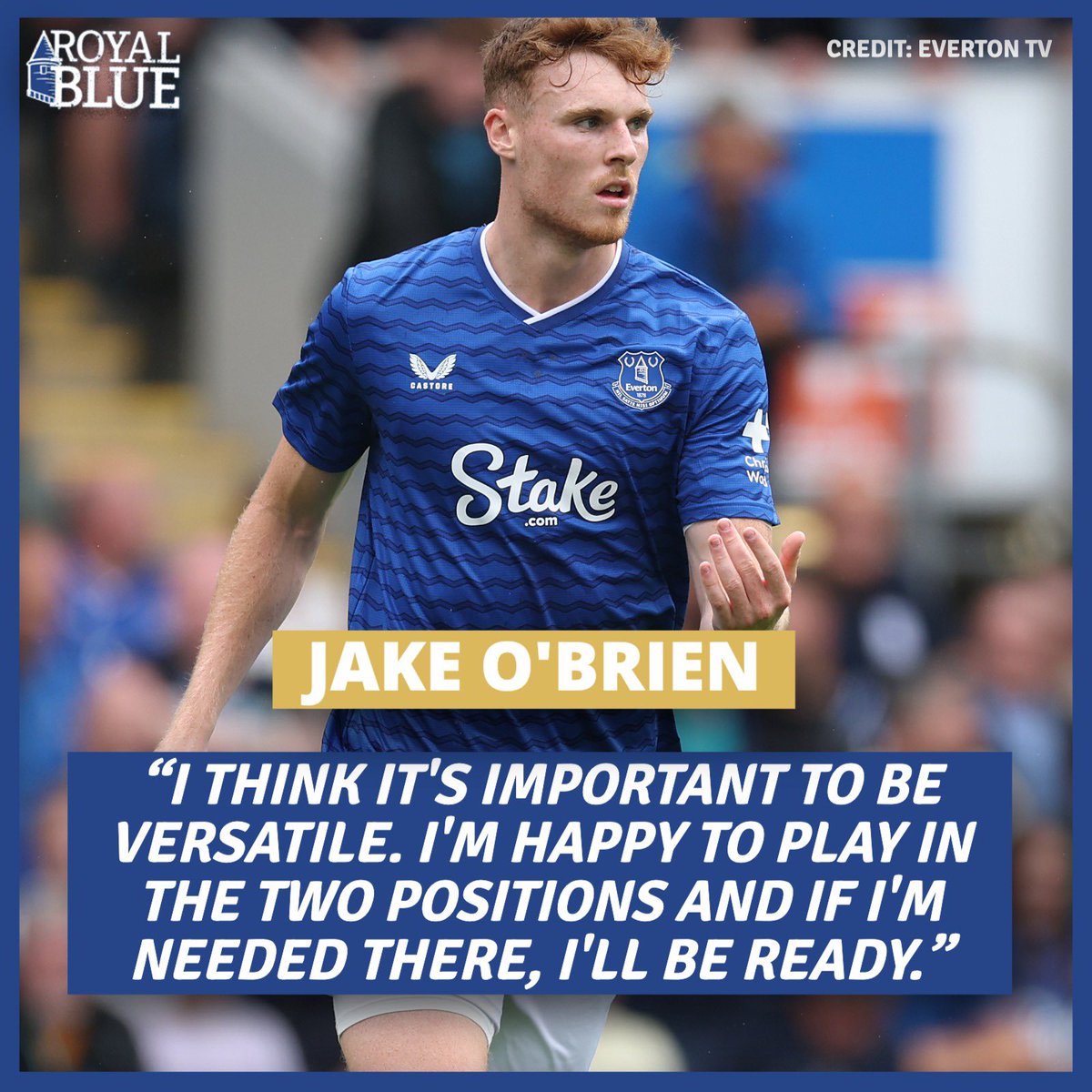 Iancroll1's tweet image. Jake O’Brien has confirmed he'd be happy to stand in at full-back again this season if required.