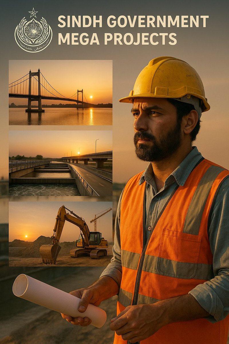 ShandarDetho110's tweet image. Sindh Government’s mega projects—bridges, highways, water treatment plants, and urban development—are driving economic growth and transforming lives across the province.
#MegaProjects #SindhDevelopment #InfrastructureRevolution #PPPWorks