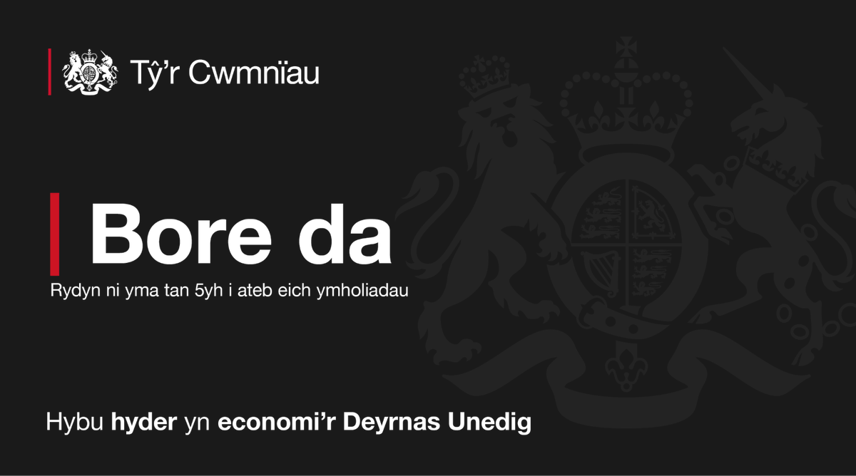 👋 Bore da, rydyn ni yma tan 5yh i ateb eich ymholiadau. 

Rydym yn croesawu cwestiynau yn Gymraeg.