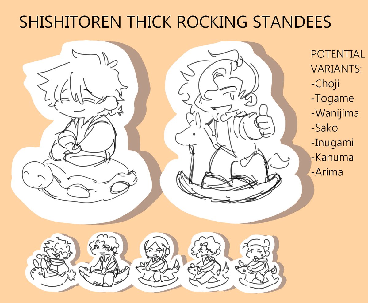 sukishoos's tweet image. ‼️Interest check for Shishitoren standees‼️

form below 👇👇👇